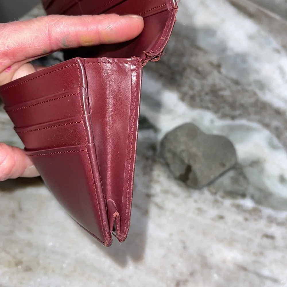 Vintage Cartier Leather Chamber Long Wallet